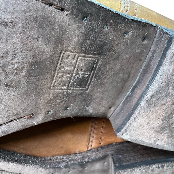 FRYE “Pippa” Genuine Leather Back Zip Bootie in Cognac Sz 6B - Picture 9 of 11